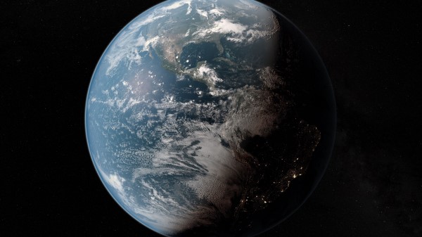 Earth Planet Shadow wallpaper