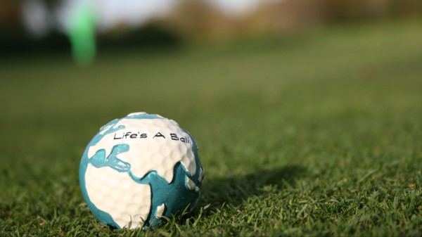 Golf Ball Grass Image wallpaper