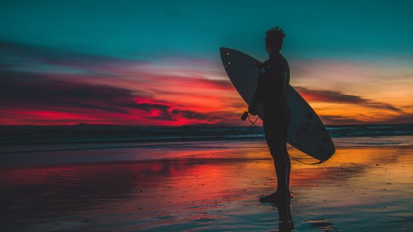 Surfer Surfing Shore wallpaper