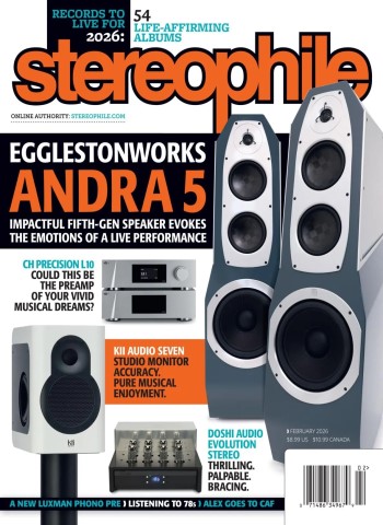 Front cover of Stereophile - February 2026 magazine issue