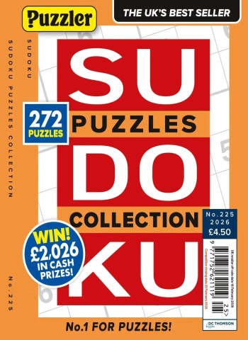 Sudoku Puzzles Collection - Issue 225 2026 cover