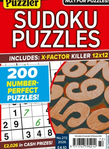 Sudoku Puzzles - Issue 272 2026 cover