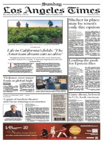 Sunday Los Angeles Times - November 30, 2025 Magazine