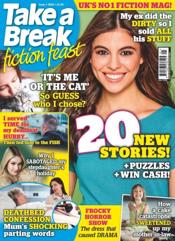 Front cover of Take a Break Fiction Feast - February 2026 magazine issue