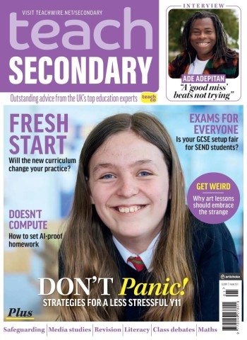 Front cover of Teach Secondary - January-February 2026 magazine issue