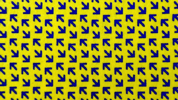 Arrows Pattern Yellow wallpaper