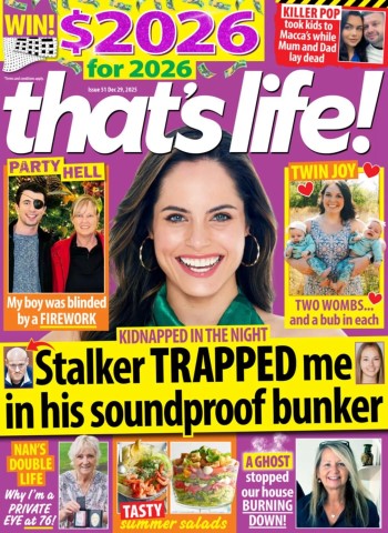 Front cover of that's life! Australia - 28 December 2025 magazine issue