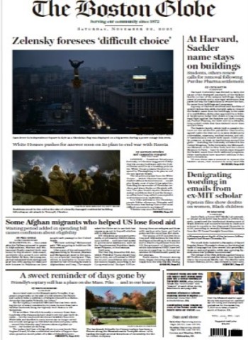 The Boston Globe - November 22, 2025 Magazine