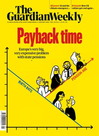 Front cover of The Guardian Weekly - 2 January 2026 magazine issue