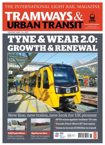 Tramways & Urban Transit - January 2026 cover