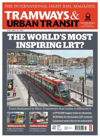 Tramways & Urban Transit - July 2026 cover