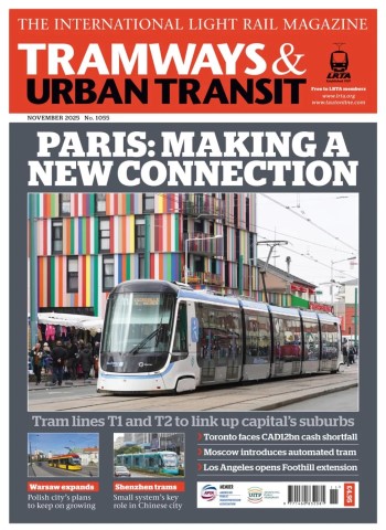 Tramways & Urban Transit - November 2025 cover
