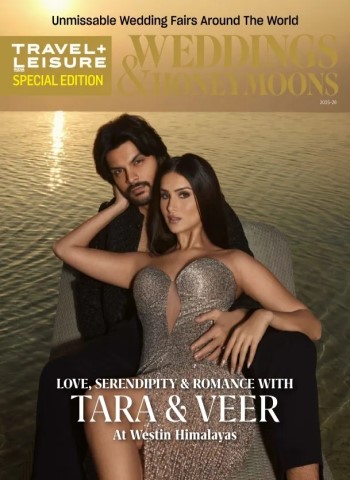 Front cover of Travel+Leisure Weddings & Honeymoons Magazine 2025-2026 magazine issue