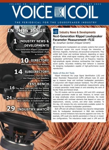 Voice Coil Magazine - August 2025 Magazine