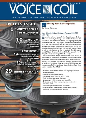Voice Coil Magazine - June 2025 cover