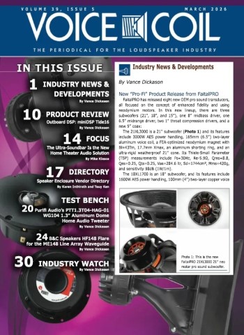 Voice Coil Magazine - March 2026 cover