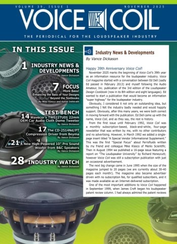 Voice Coil Magazine - November 2025 Magazine