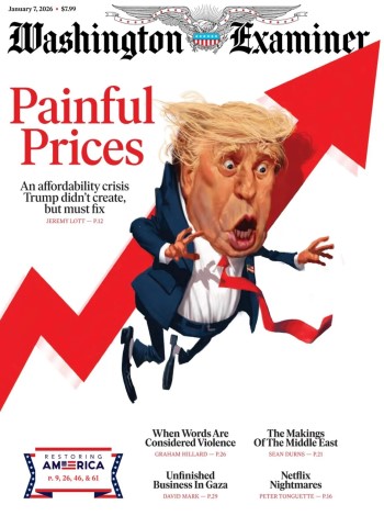 Front cover of Washington Examiner - January 7, 2026 magazine issue