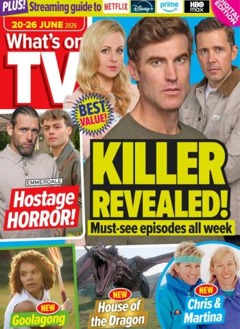 What's on TV - 20 June 2026 cover