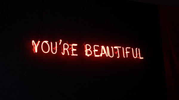 Beautiful Inscription Neon Wallpaper