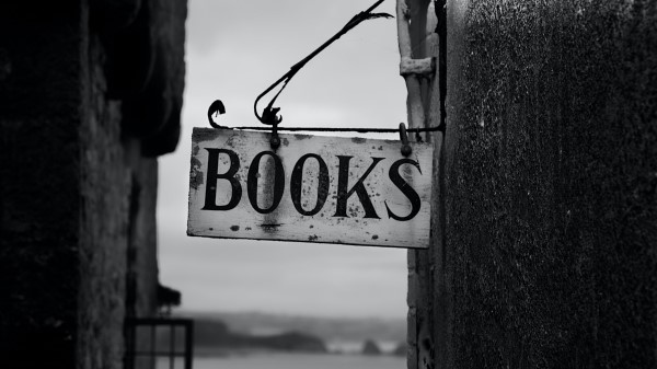 Books Inscription Bw Wallpaper