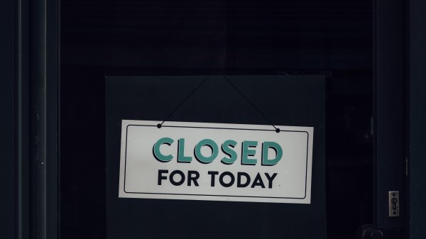 Closed Sign Door Wallpaper