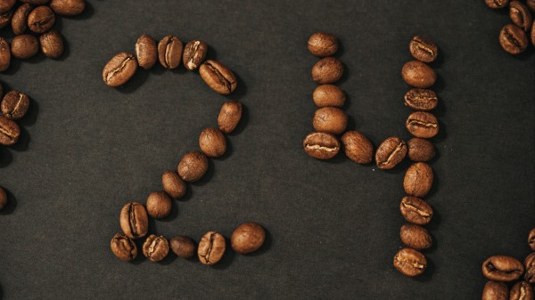 Coffee Numbers Grains Wallpaper