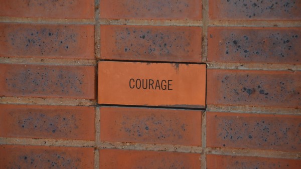 Courage Word Text Wallpaper