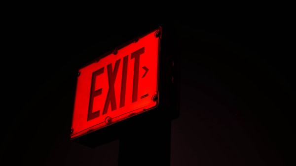 Exit Sign Inscription wallpaper