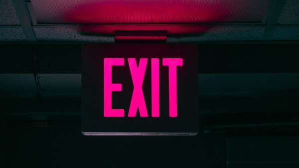 Exit Sign Pointer Wallpaper