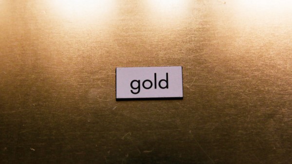 Gold Word Inscription Wallpaper