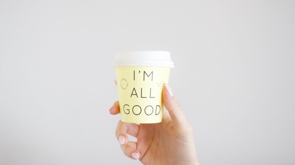 Good Inscription Glass Wallpaper