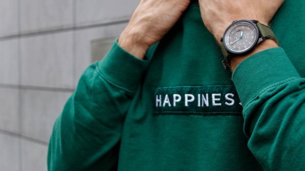 Happiness Patch Inscription Wallpaper