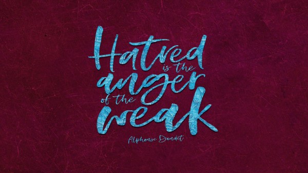 Hate Inscription Quote Wallpaper