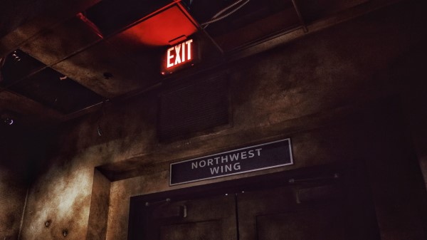 Inscription Exit Neon wallpaper