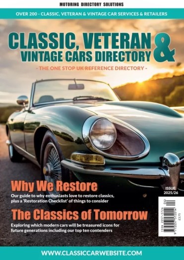 Classic, Veteran & Vintage Car Directory 2025-2026