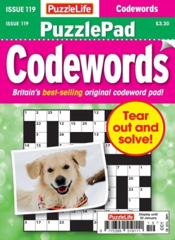 PuzzleLife PuzzlePad Codewords - Issue 119 2025 Magazine