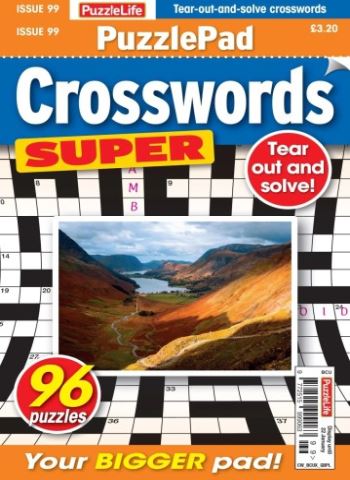 PuzzleLife PuzzlePad Crosswords Super - Issue 99 2025 Magazine