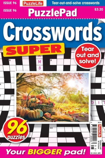 PuzzleLife PuzzlePad Crosswords Super - October 2025