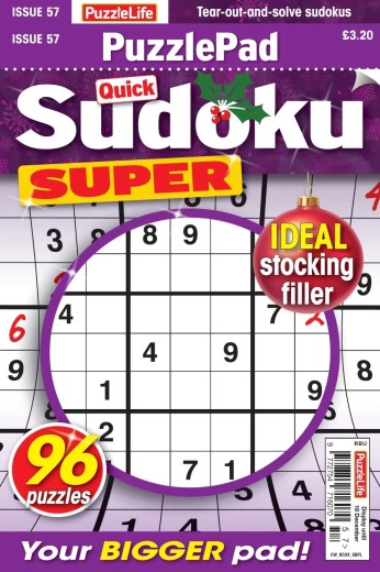 PuzzleLife PuzzlePad Sudoku Super - Issue 57 2025