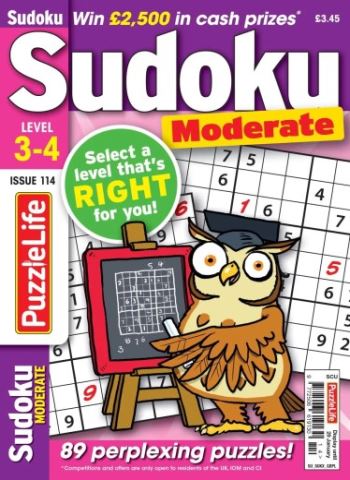 PuzzleLife Sudoku Moderate - Issue 114 2025 Magazine