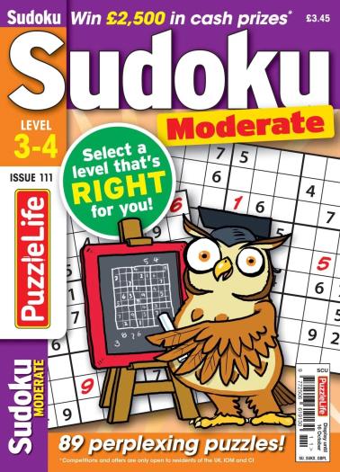 PuzzleLife Sudoku Moderate - September 2025