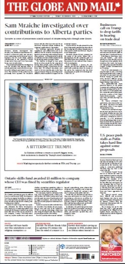 The Globe and Mail - Ottawa Quebec Edition, December 05, 2025