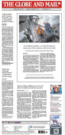 The Globe and Mail - Ottawa Quebec Edition, November 26, 2025