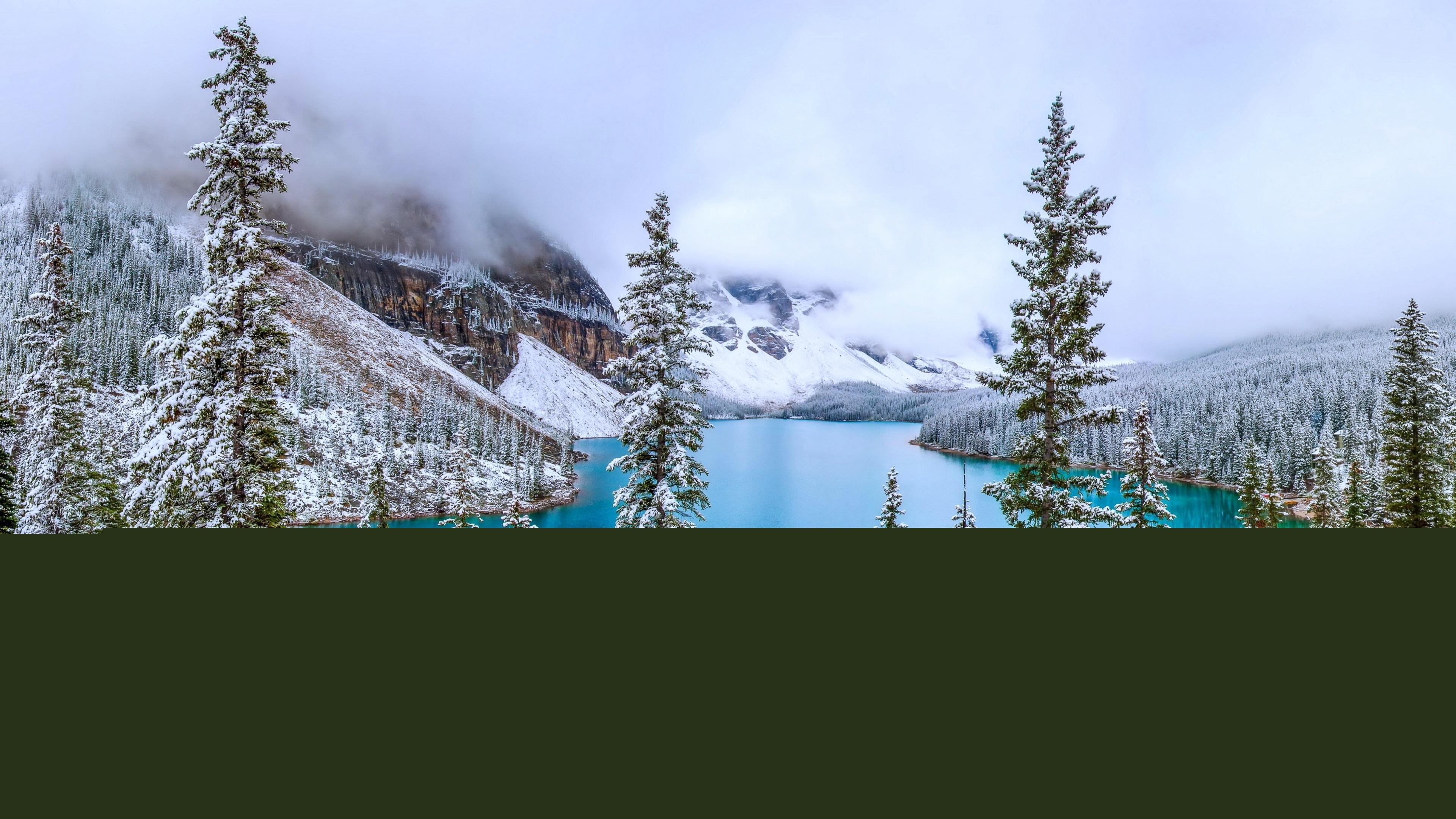 Blue Mountain Lake Wallpaper