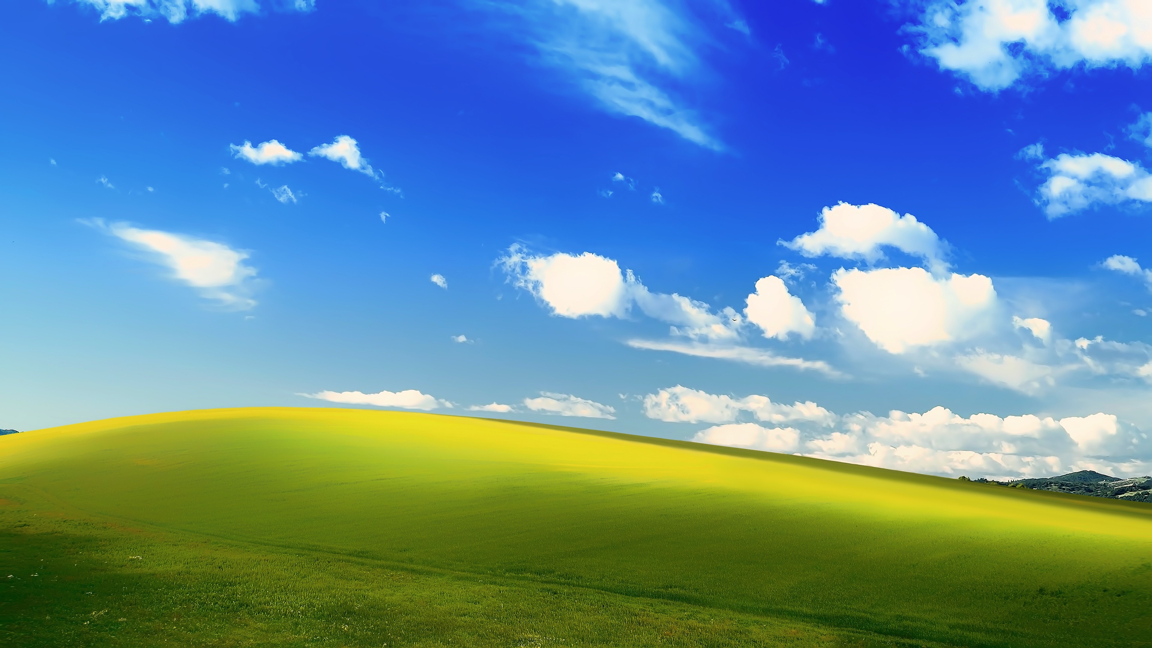 Green Fields And Blue Skies Wallpaper