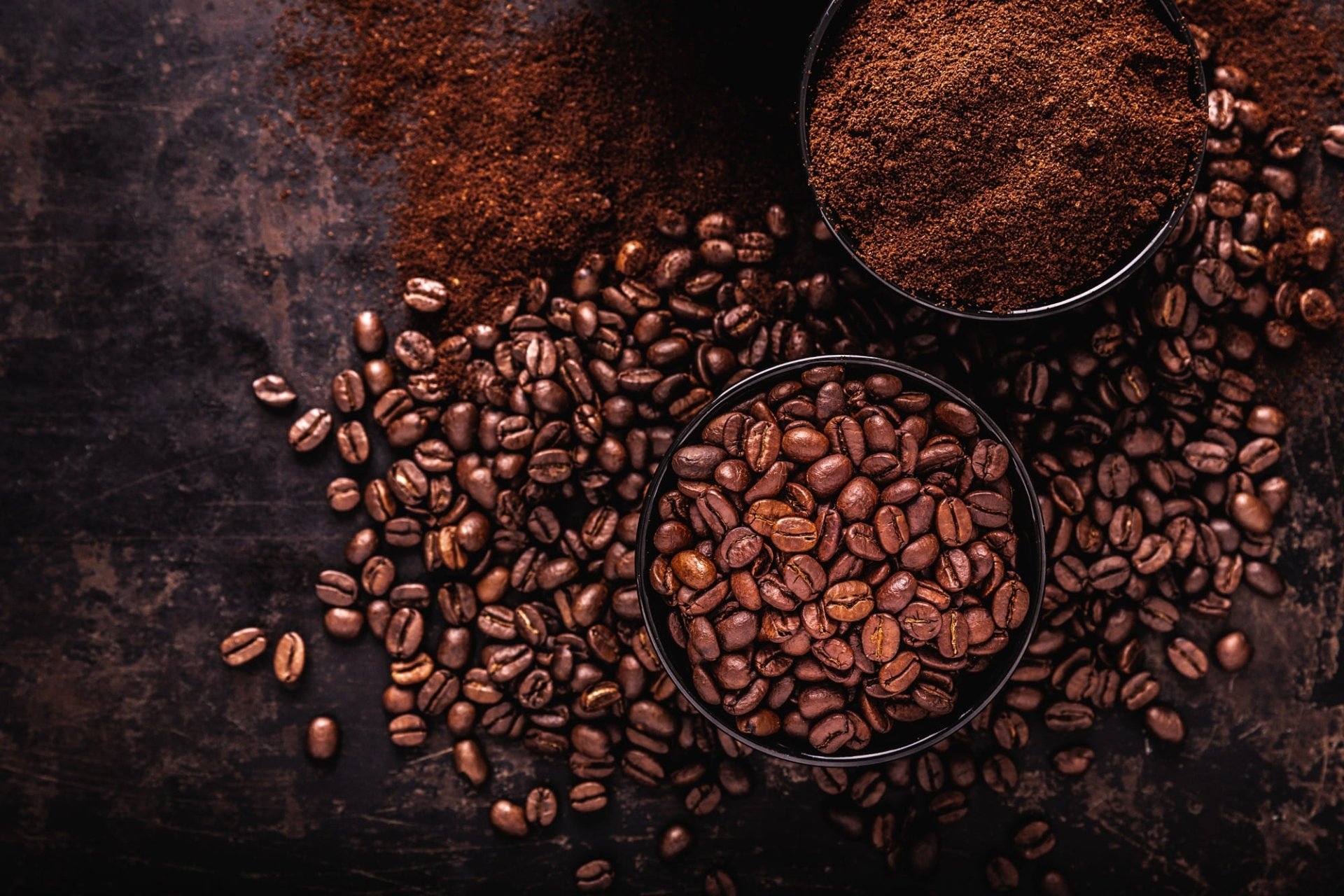 Coffee cocoa beans powder Wallpaper