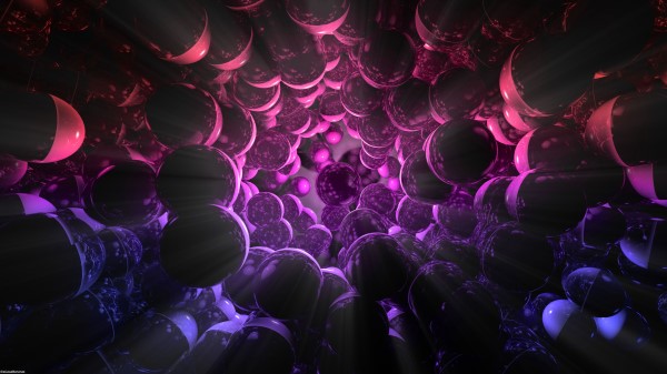 Balls Spheres 3D Pink wallpaper
