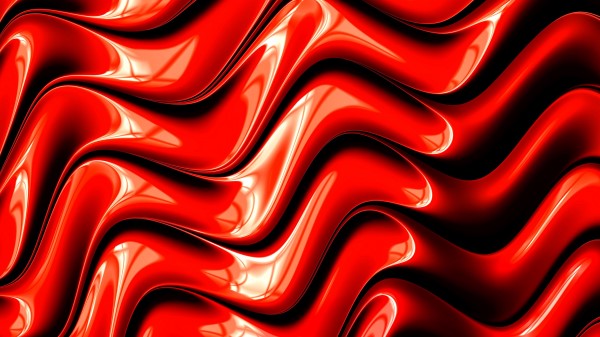 Fractal Graphic Red Surface Wallpaper