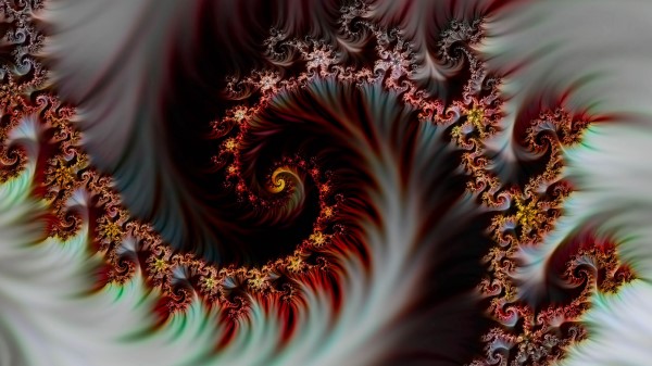 Fractal Spiral Digital Art Wallpaper